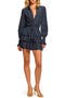 Entela Center Cutout Long Sleeve Tiered Minidress