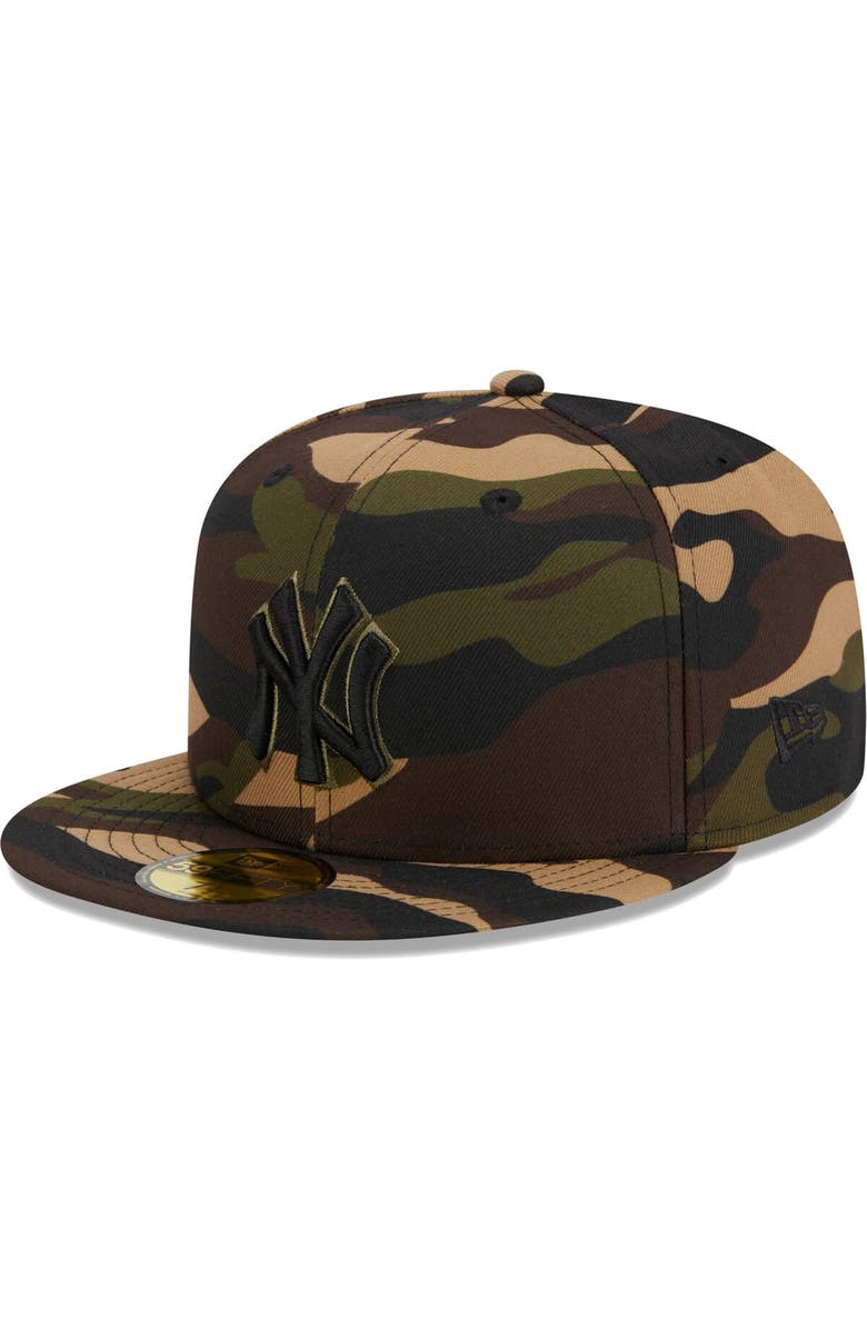 New Era Men's New Era Camo New York Yankees Autumn 59FIFTY Fitted Hat, Main, color, 