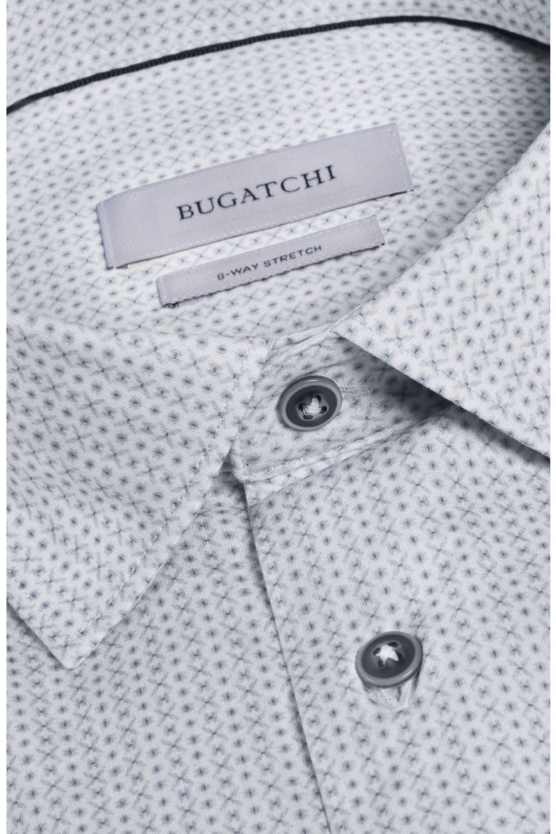 James OoohCotton® Geo Print Button-Up Shirt, Alternate, color, PLATINUM