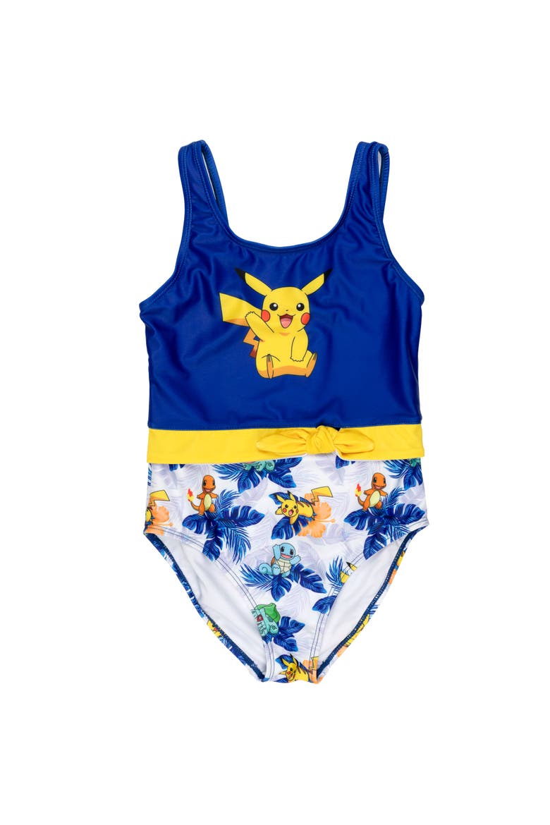 Pikachu Onepiece Swimsuit, Main, color, Royal Blue