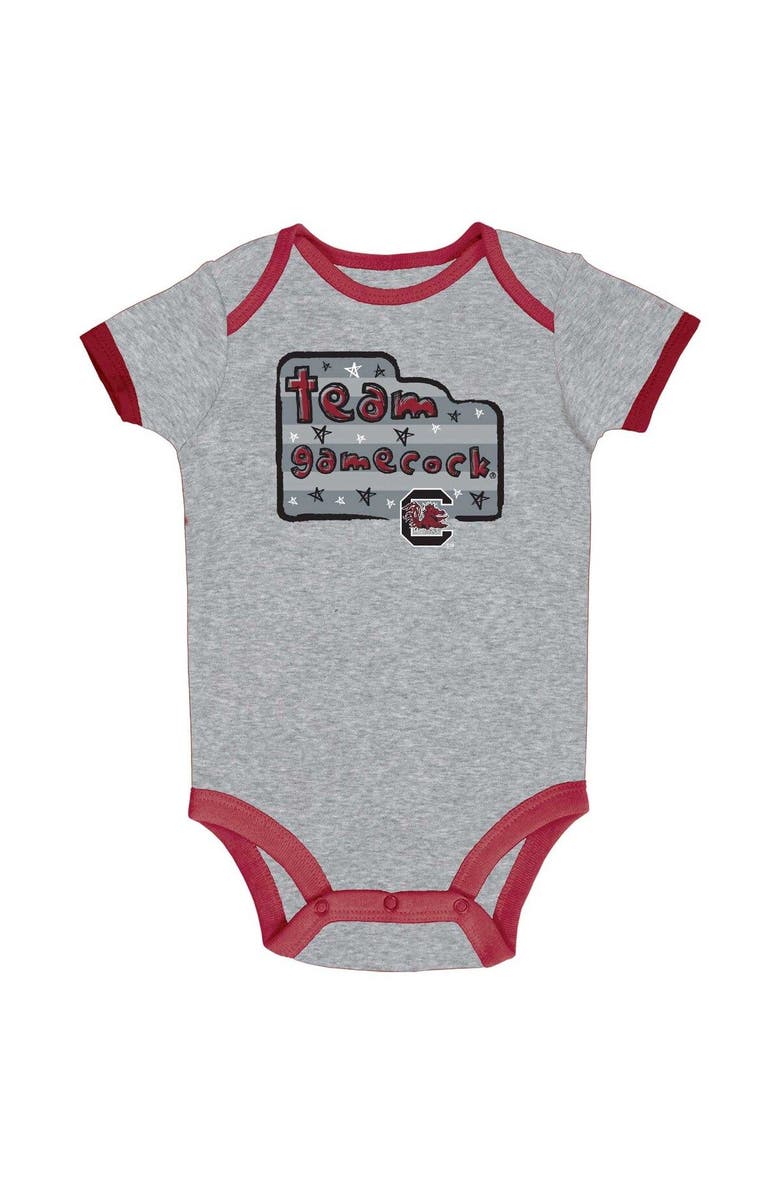Champion Infant Champion Garnet/Gray/White South Carolina Gamecocks 3-Pack Bodysuit Set, Alternate, color, Garnet