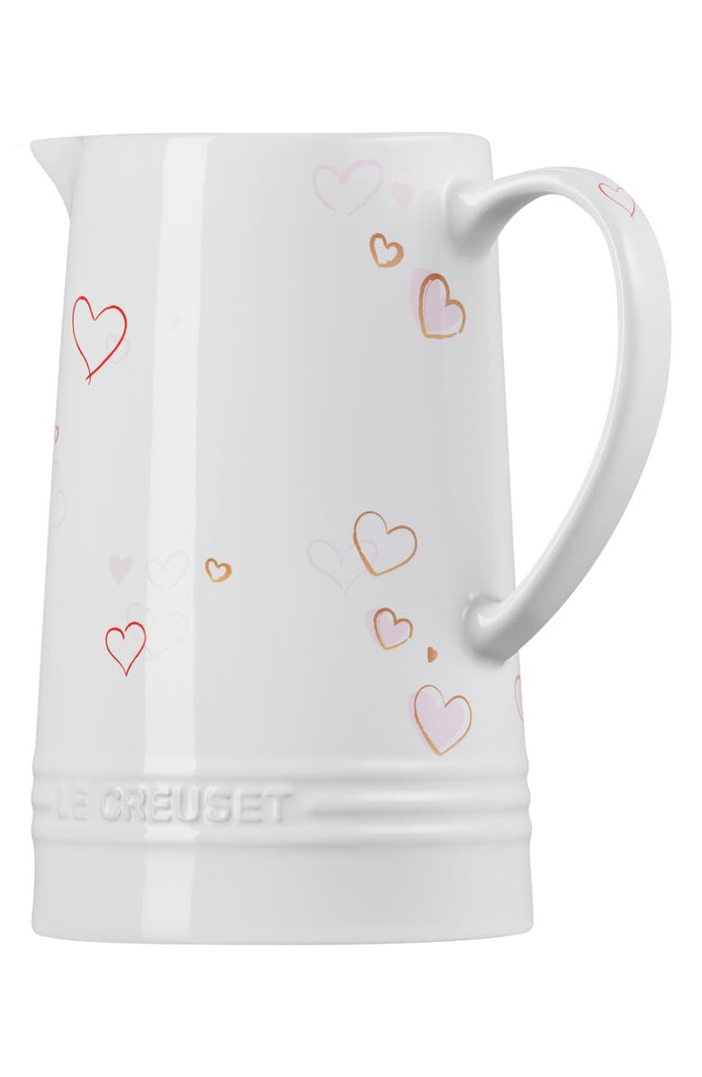 Le Creuset Mon Coeur 1.6-Quart Signature Stoneware Pitcher, Alternate, color,