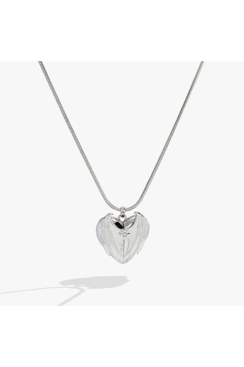 A Court of Thorns and Roses Velaris Heart Locket Necklace, Main, color, Silver