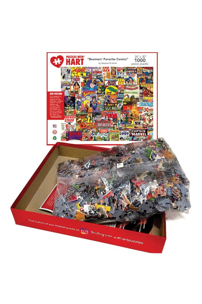 Boomers' Favorite Comics by Steve Smith, 24" x 30", 1000 Piece Puzzle, Alternate, color, Multicolored