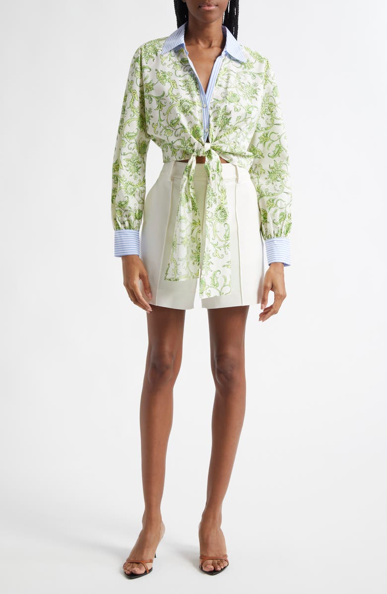 Cinq à Sept Kallen Stretch Shorts, Alternate, color, Ivory