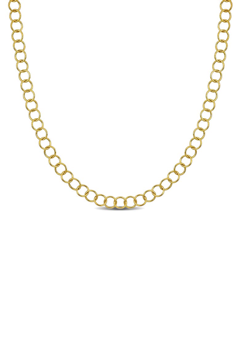 Rolo Chain Necklace, 4mm, Main, color, YELLOW GOLD