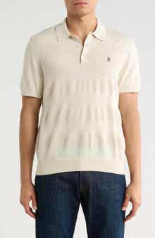 Original Penguin Honeycomb Textured Cotton Polo