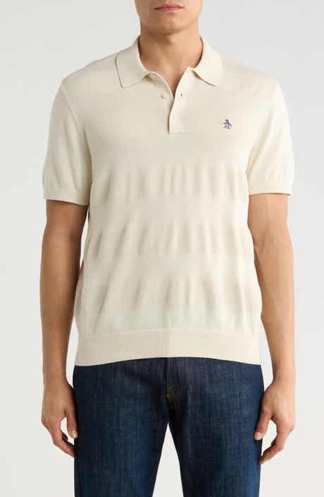 Original Penguin Honeycomb Textured Cotton Polo