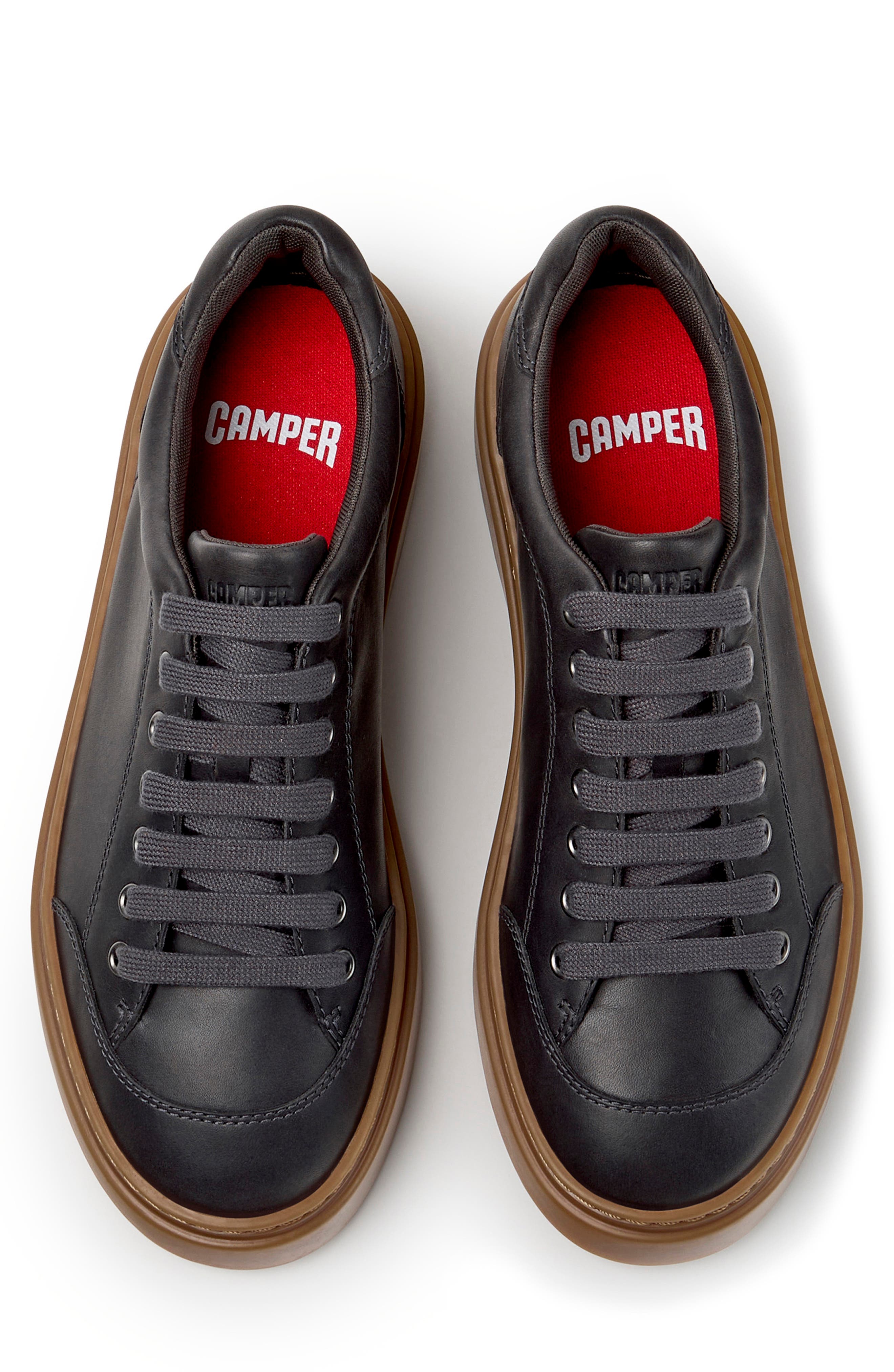 Runner Twentyfive Leather Sneaker, Alternate, color, MEDIUM GRAY