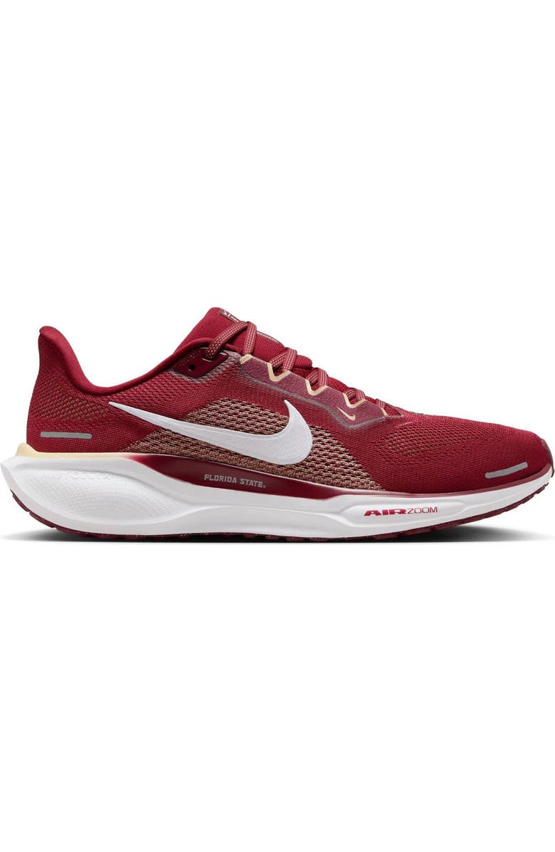 Nike Unisex Nike Garnet Florida State Seminoles Zoom Pegasus 41 Running Shoes, Main, color,