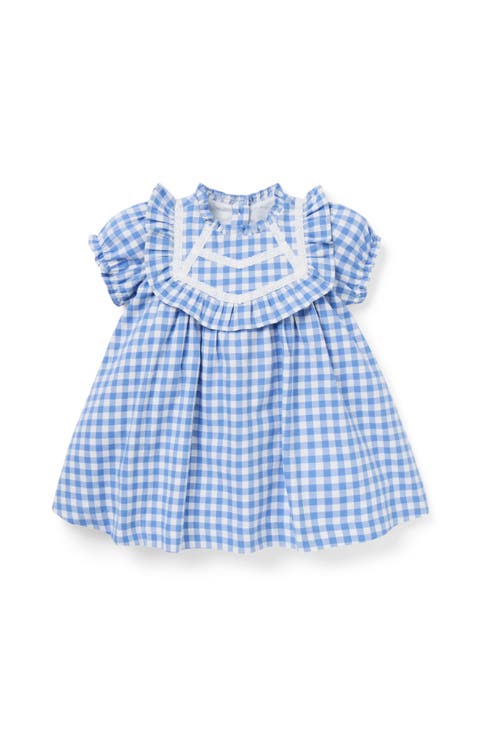 Baby Gingham Ruffle Dress (Infant)