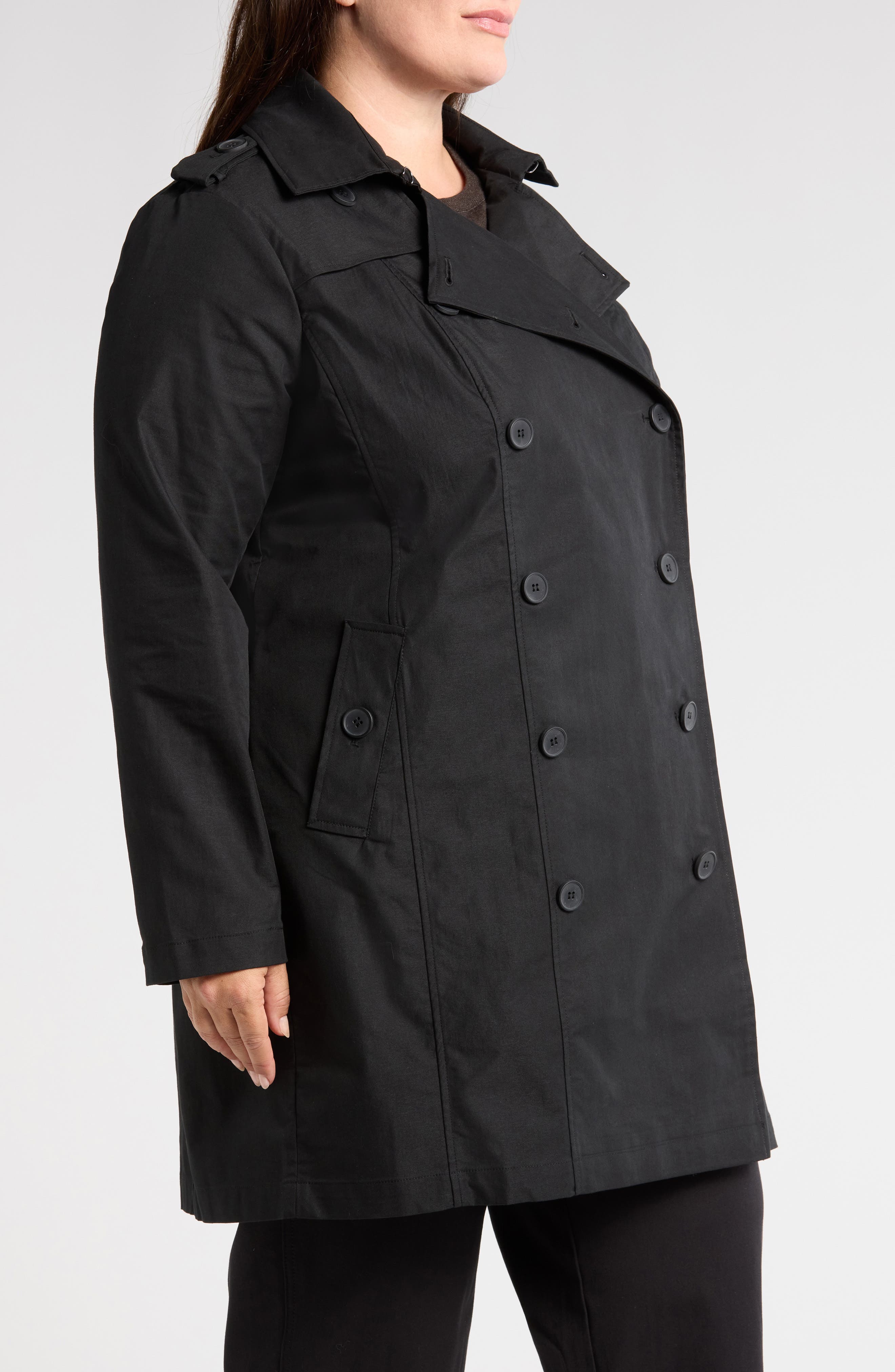 Derjon Double Breasted Trench Coat (Women) | Nordstrom