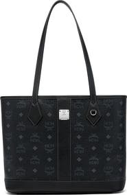 MCM New Small Liz Shopper in Visetos