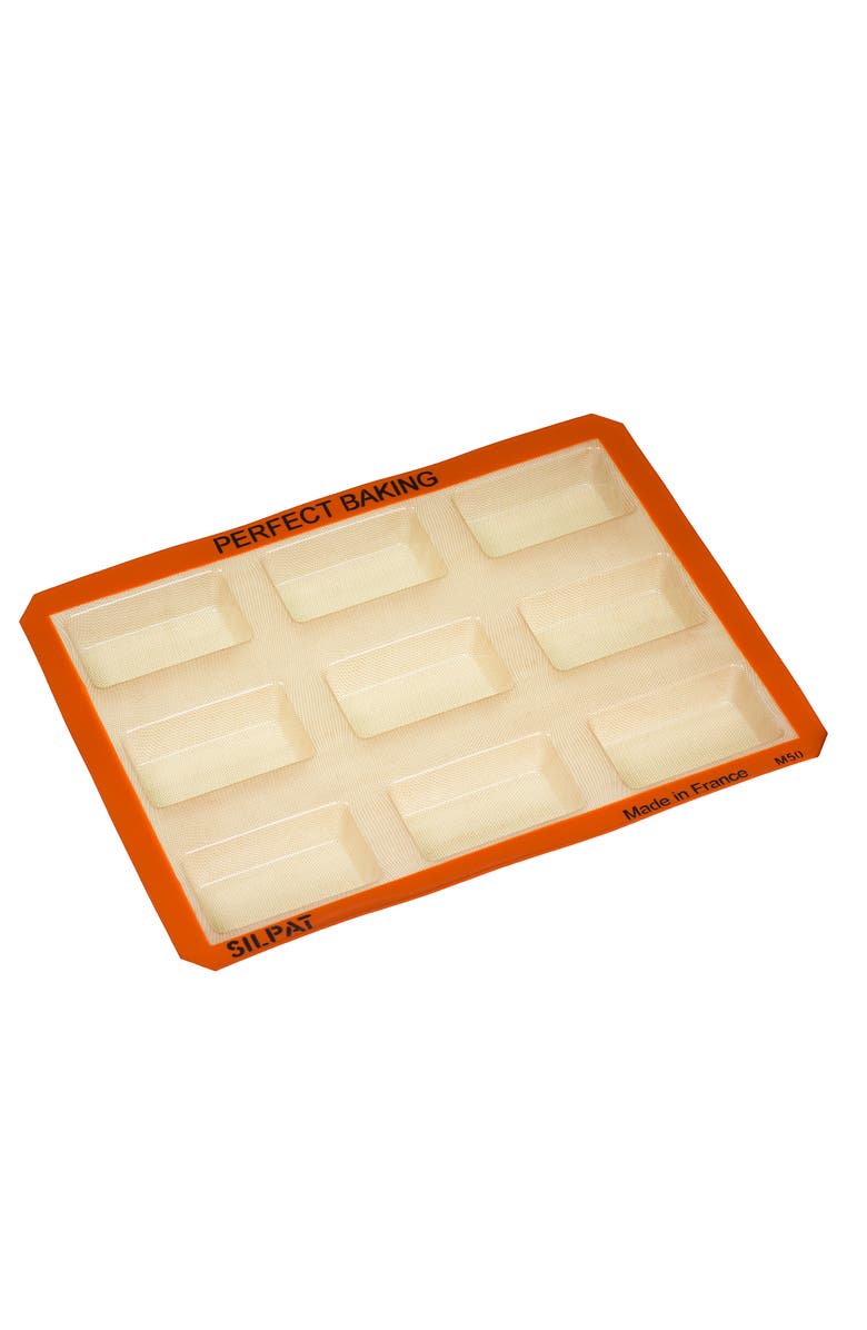 Silpat Perfect Non-Stick Mini Loaf Mold, Alternate, color, Orange