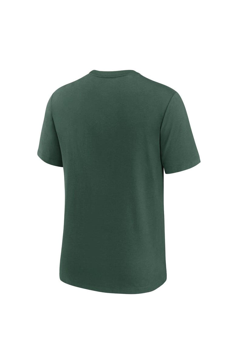 Nike Men's Nike Green Green Bay Packers Rewind Playback Logo Tri-Blend T-Shirt, Alternate, color, 