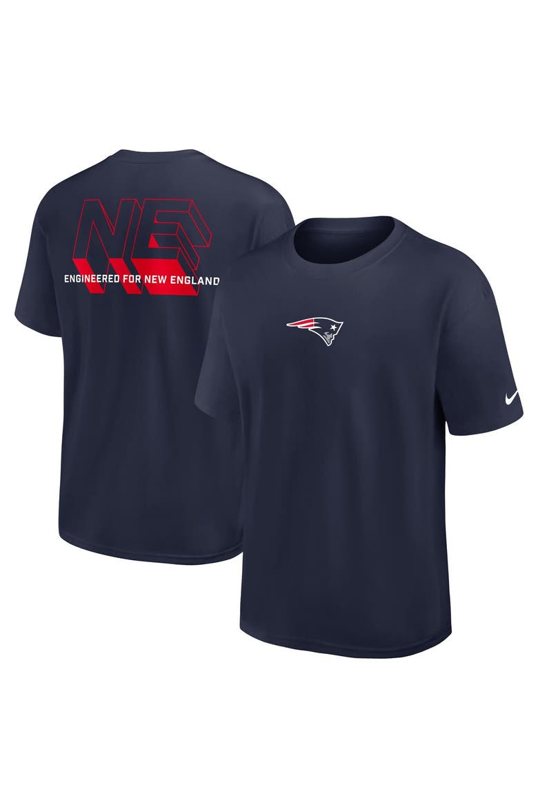 Men's Nike Navy New England Patriots Dominate The Game Essential Max90 T-Shirt, Main, color, Navy