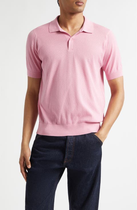 Calun Textured Sea Island Cotton Polo