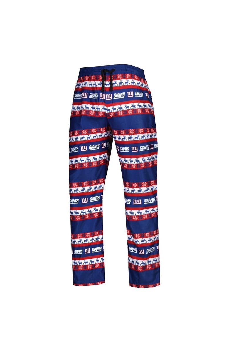 FOCO Men's FOCO Navy New York Giants Team Ugly Pajama Set, Alternate, color,