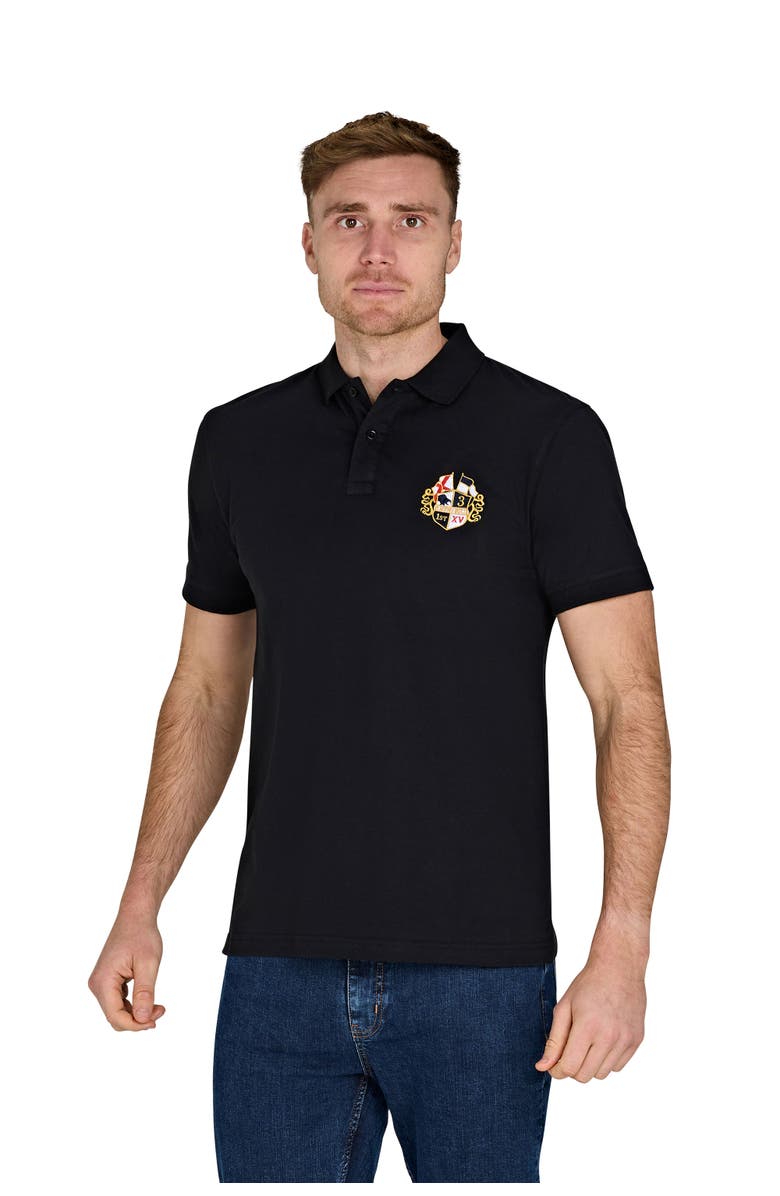 Raging Bull Crest Polo, Alternate, color, Black