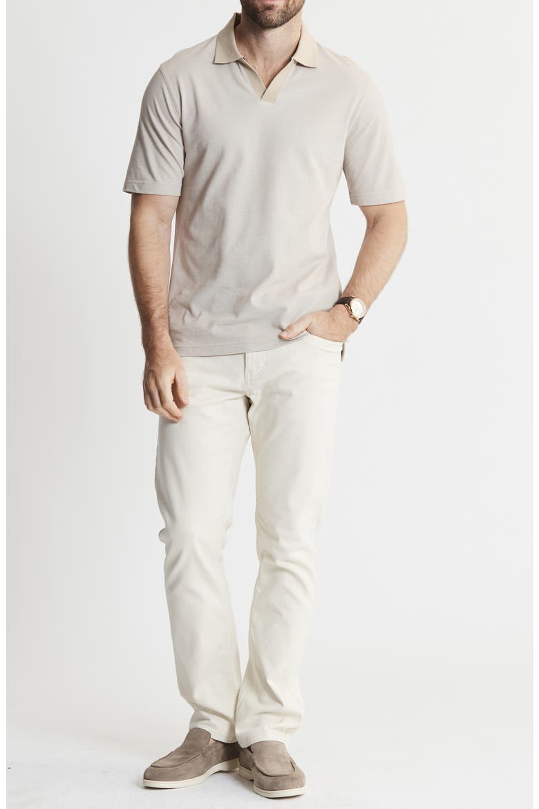 South Hampton Johnny Collar Polo, Alternate, color, KHAKI