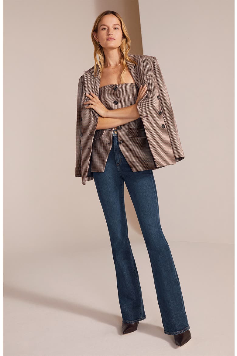 The Valentina Super High Waist Mini Bootcut Jeans, Alternate, color, WOODSIDE