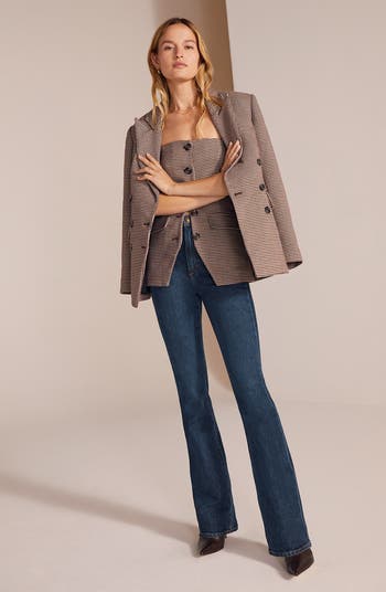 The Valentina Super High Waist Mini Bootcut Jeans