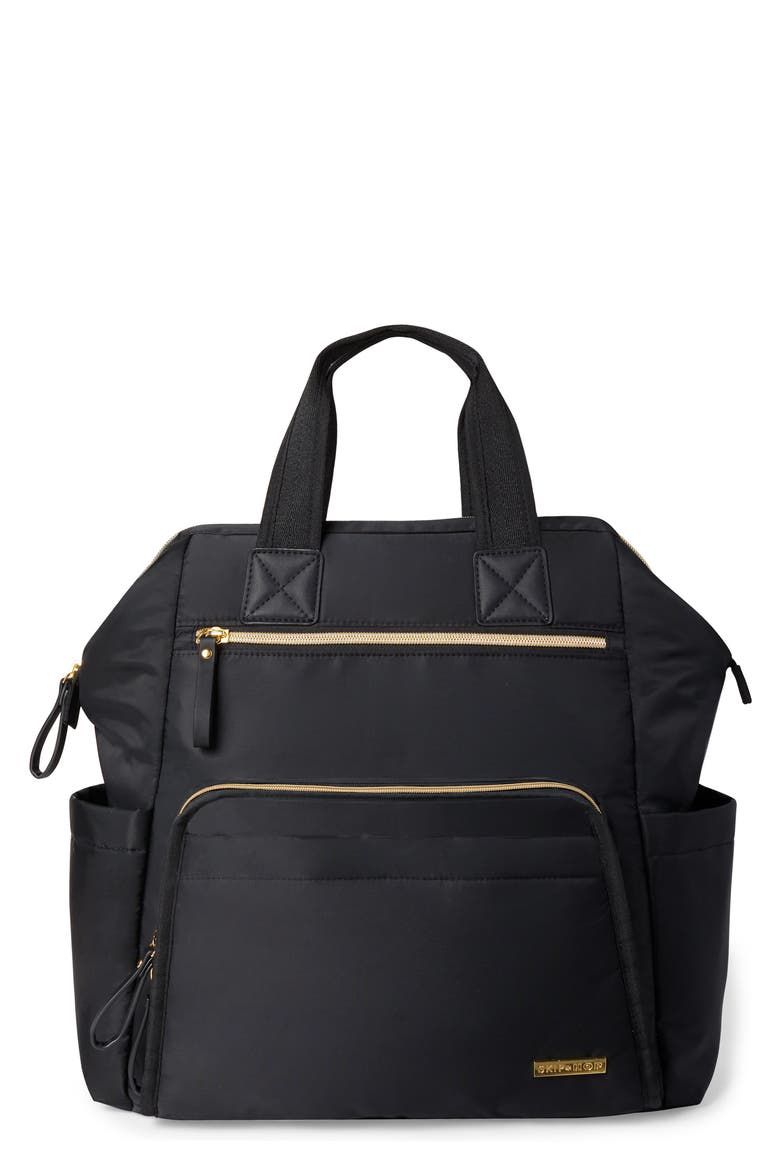 Mainframe Wide Open Diaper Backpack, Main, color, BLACK