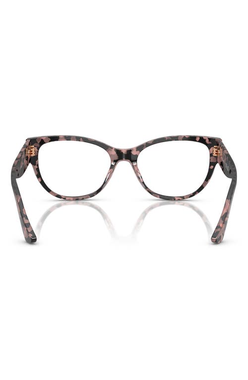 Vogue 51mm Cat Eye Optical Glasses In Pink Tortoise