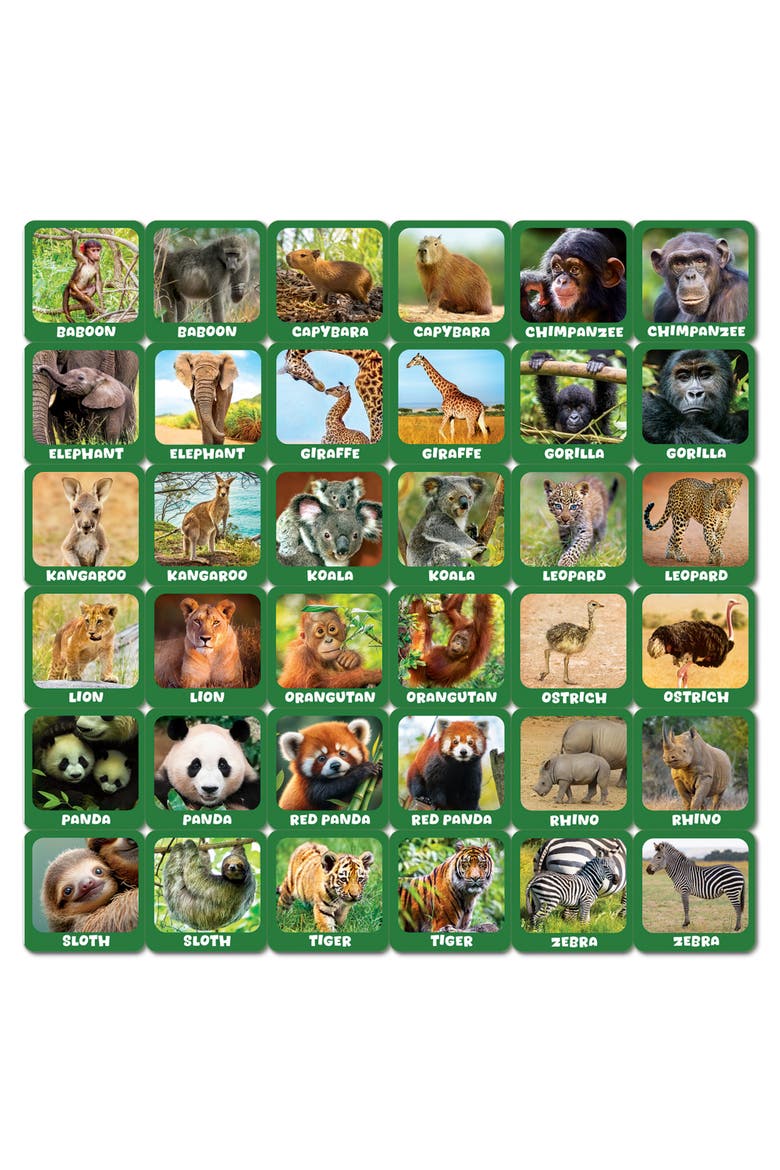 Jr. Zookeeper Matching Game, Alternate, color, Multicolor