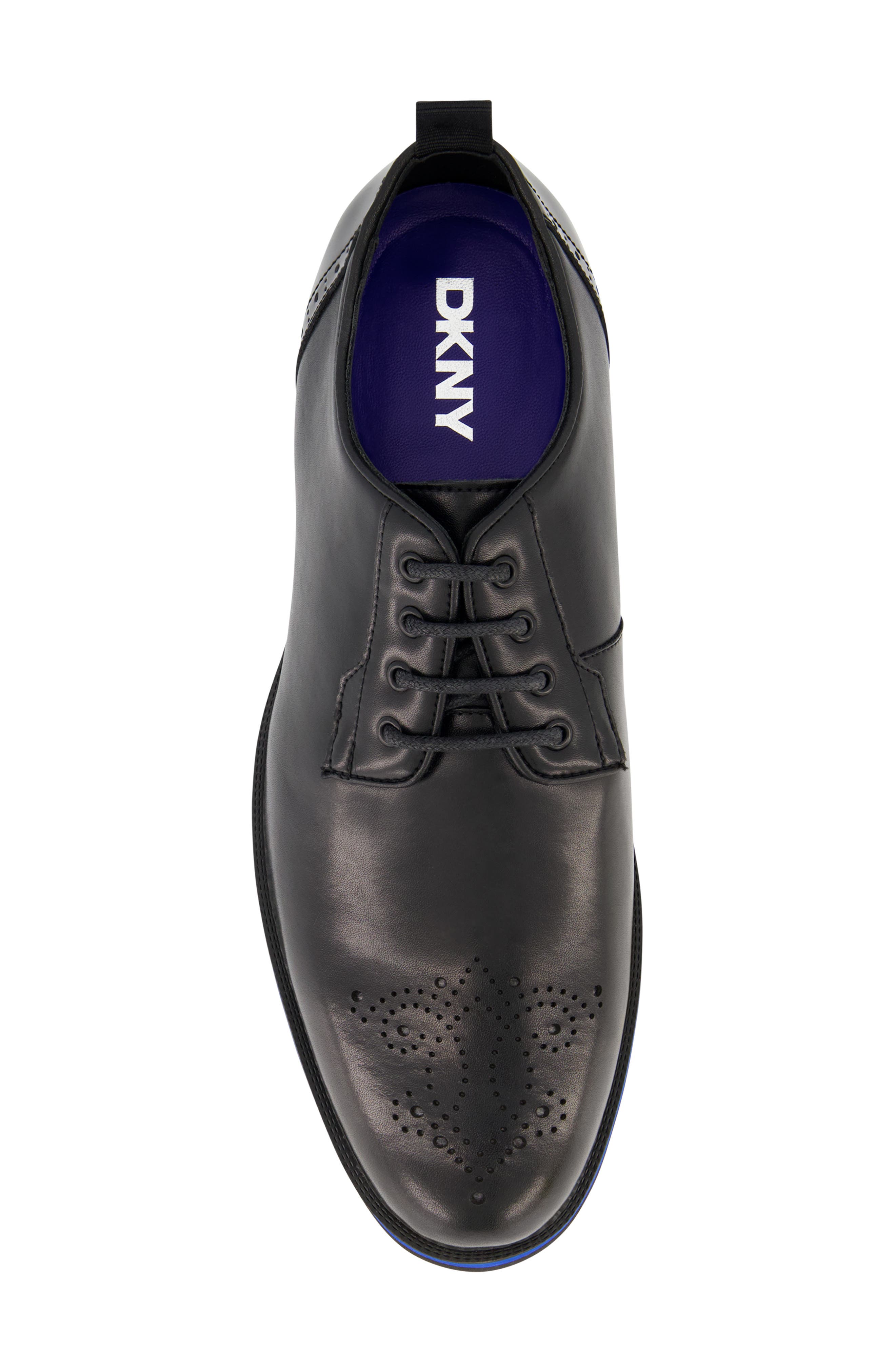 DKNY Brogue Medallion Toe Derby, Alternate, color, 