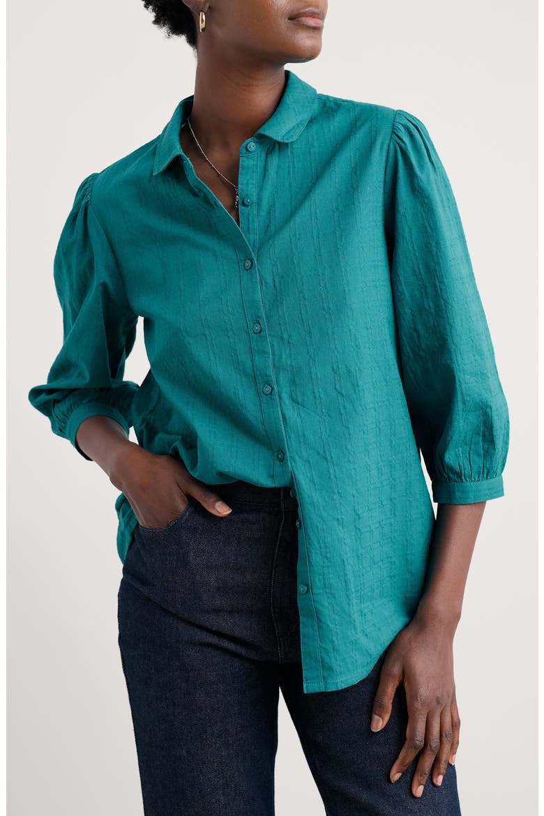 Hope Cottage Organic Cotton Button-Up Shirt, Main, color, EMULSION