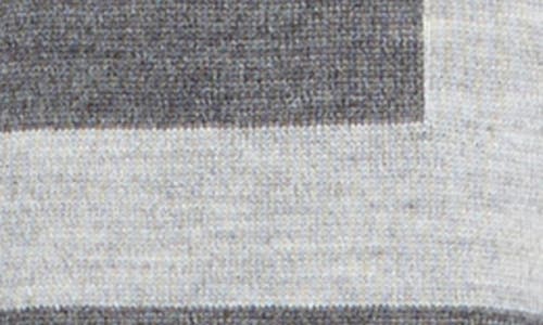 Ted Baker Intarsia Merino Wool Blend Sweater Polo In Gray