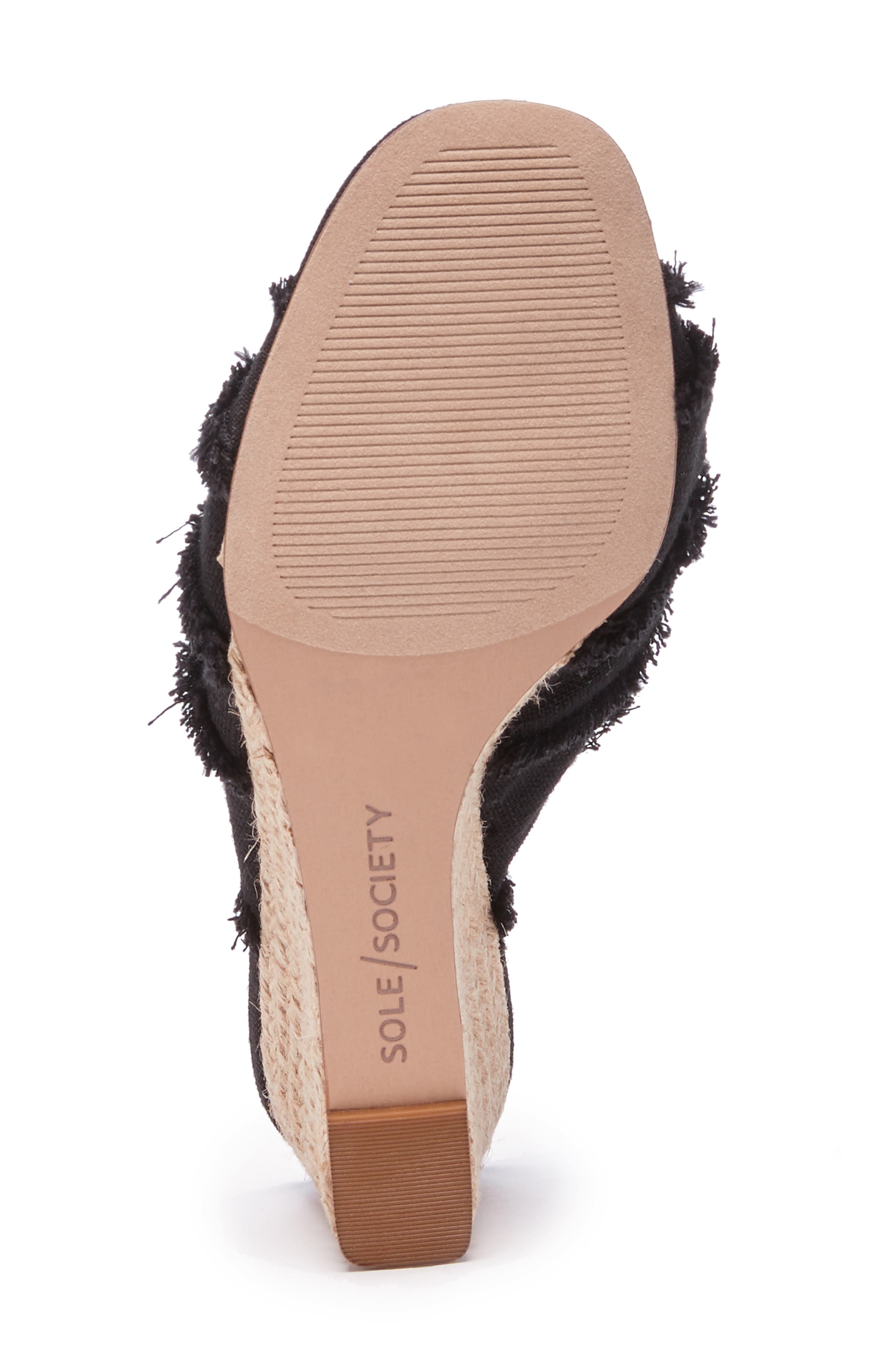 Sole Society Smerah Espdarille Wedge Slide Sandal, Alternate, color, 