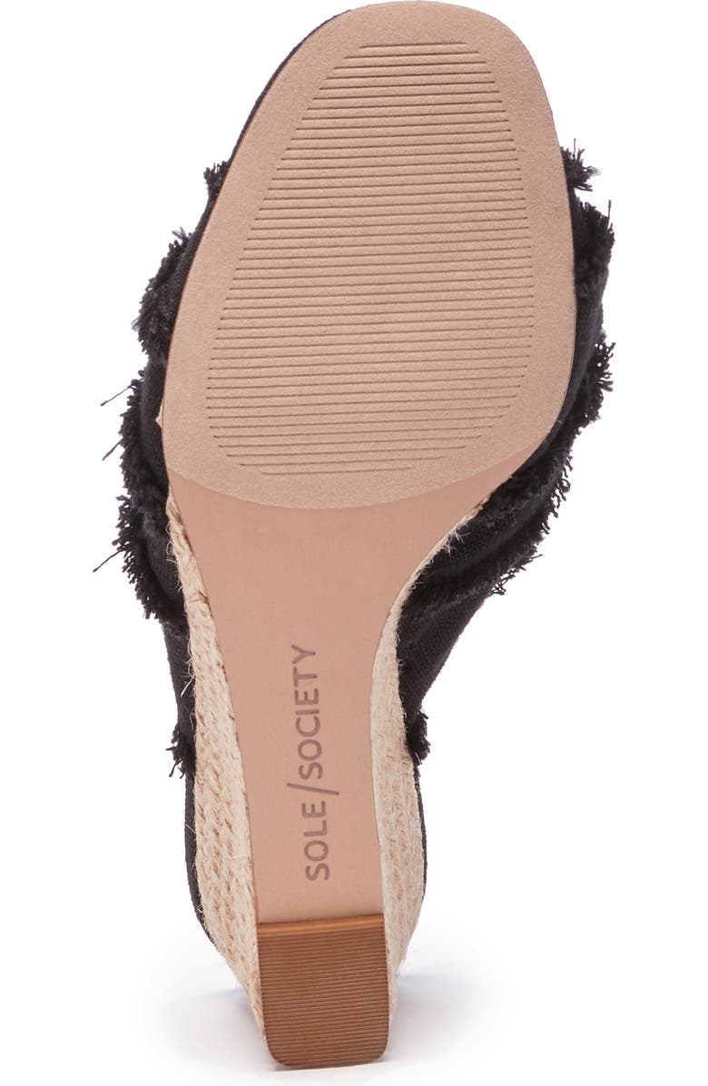 Sole Society Smerah Espdarille Wedge Slide Sandal, Alternate, color,
