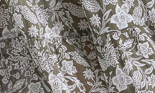 RIPE MATERNITY RIPE MATERNITY EZRA TIERED LONG SLEEVE COTTON MATERNITY/NURSING DRESS 