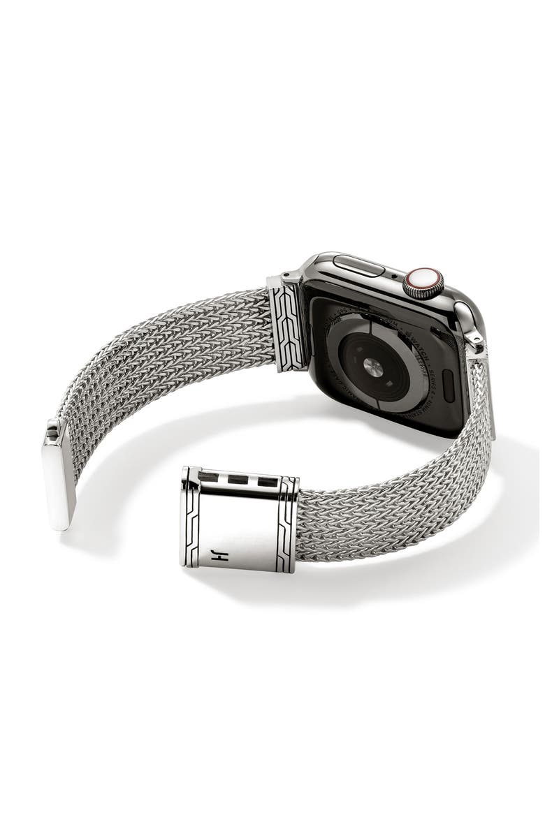 Smart Watch Strap, 18mm, Alternate, color, SILVER