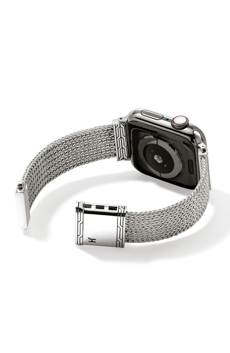 John Hardy Smart Watch Strap, 18mm, Alternate, color, Silver