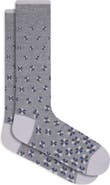 Bugatchi Floral Mercerized Cotton Blend Dress Socks