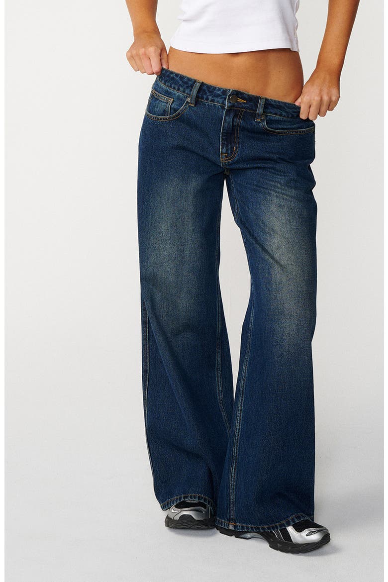 Archive Low Rise Baggy Wide Leg Jeans, Main, color, DUSTY BLUE