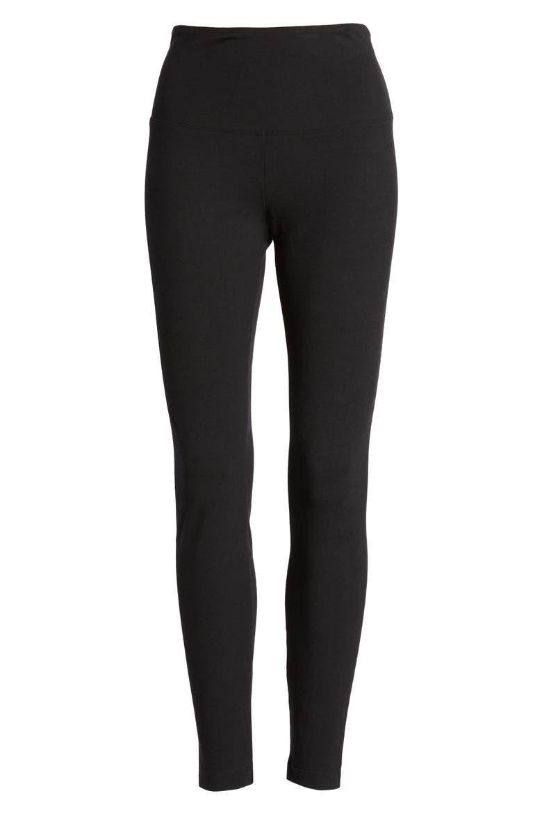 'Lyssentials Flattering Leggings, Alternate, color, BLACK