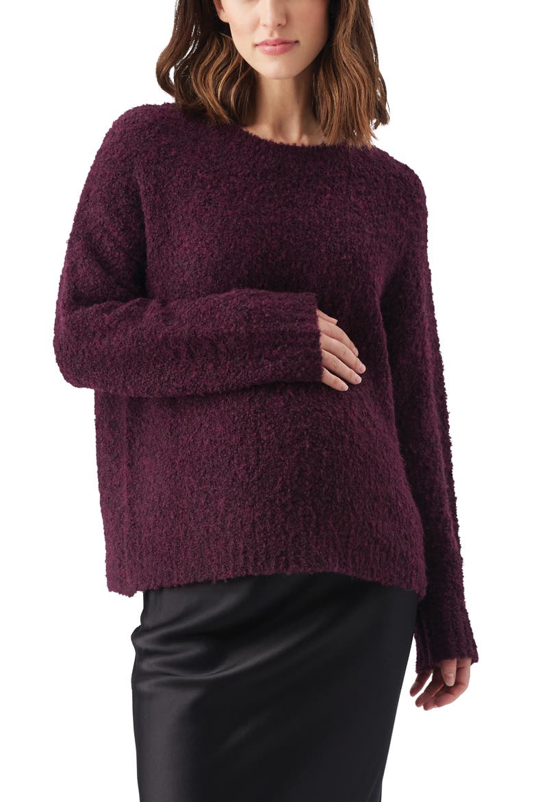 Theo Cosy Knit, Main, color, Burgundy