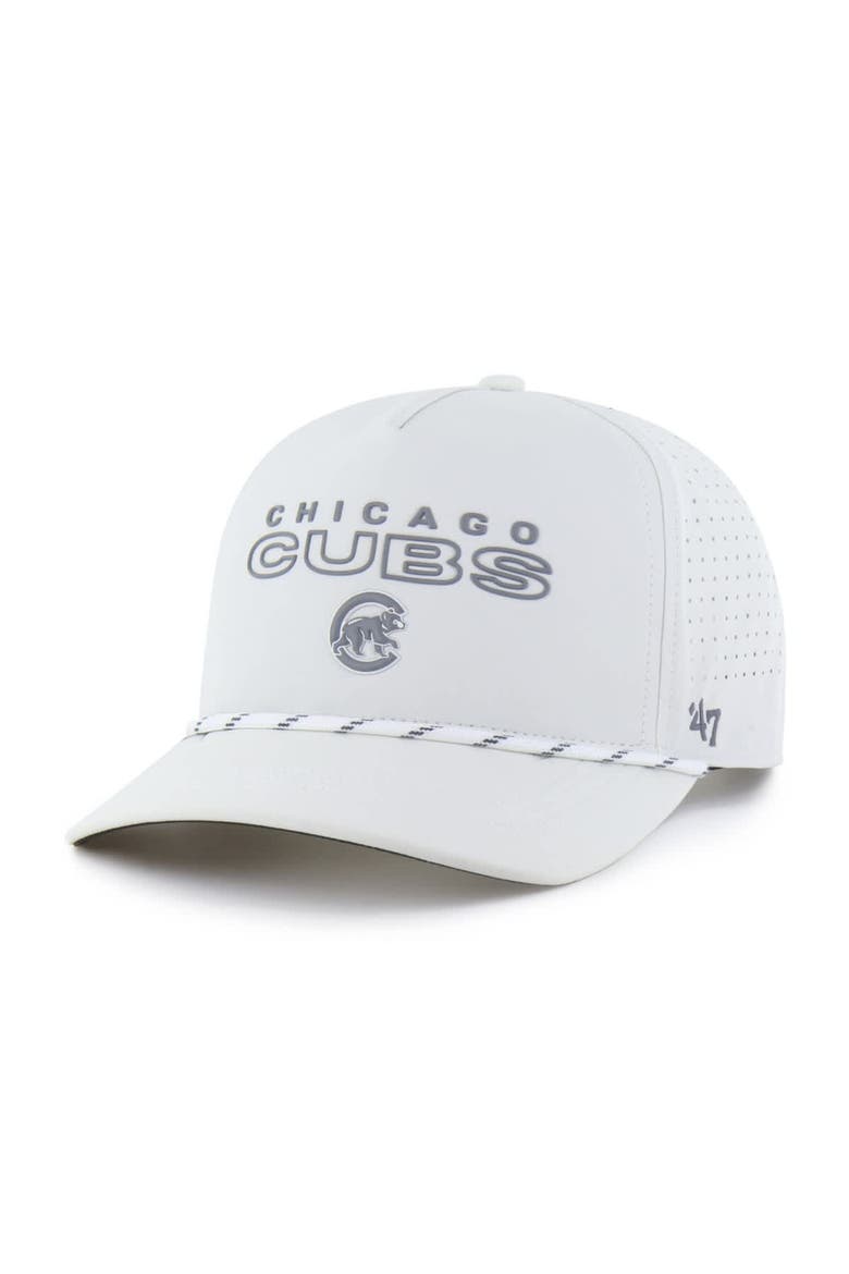 Men's '47  White Chicago Cubs Forward Vault Hitch Adjustable Hat, Main, color, White