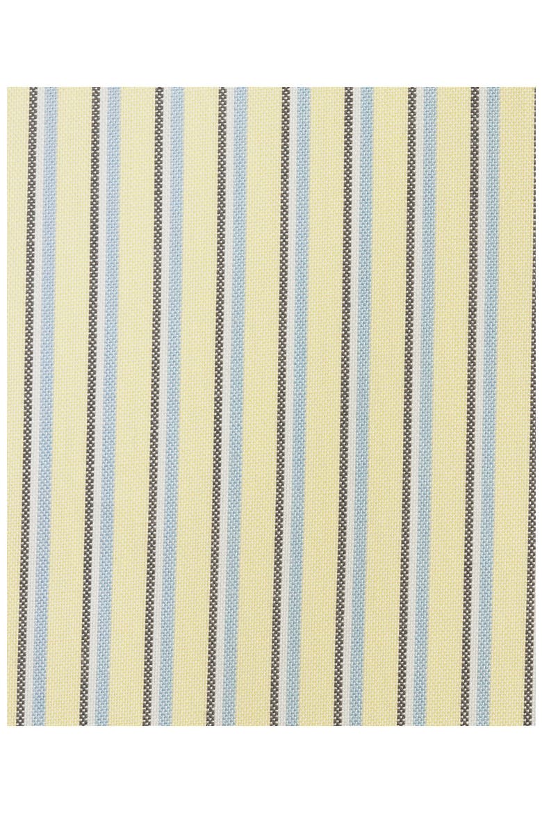 Traditional Fit Solid No Iron Supima Pinpoint Buttondown Collar Dress Shirt, Alternate, color, Sweet Butter/Blue Stripe