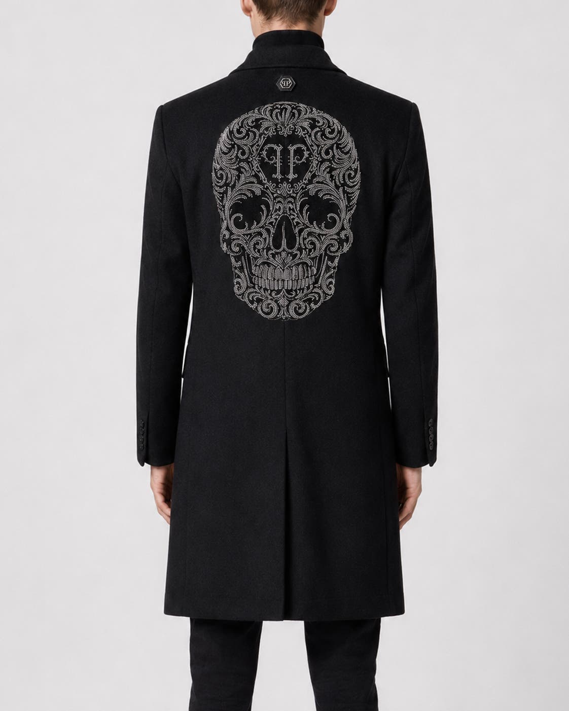 PHILIPP PLEIN Wool Coat Baroque Skull Men (Men) | Nordstrom