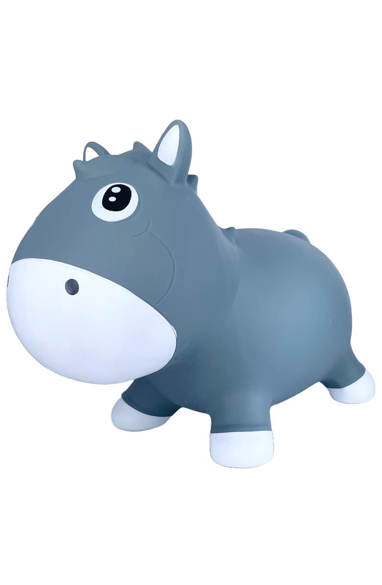 Pop It Up Fun2Give Bouncing Horse Jolly Blue, Plastic, Inflatable, Toddlers Age 12Mo+, Alternate, color, 