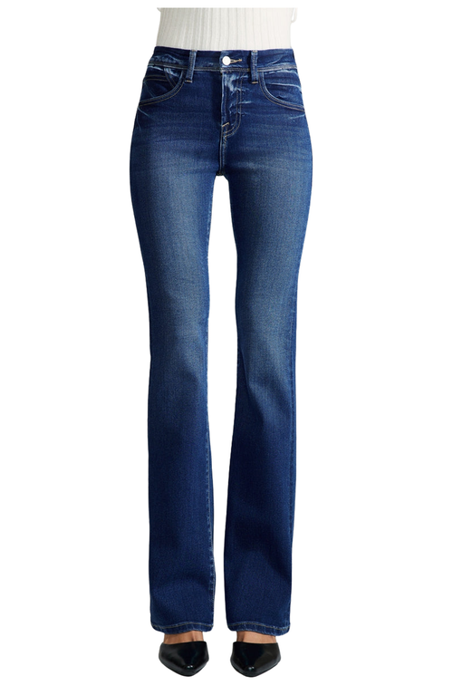 Kancan Premier Jesy Premier Ultra High Rise Bootcut Jeans In Dark Wash