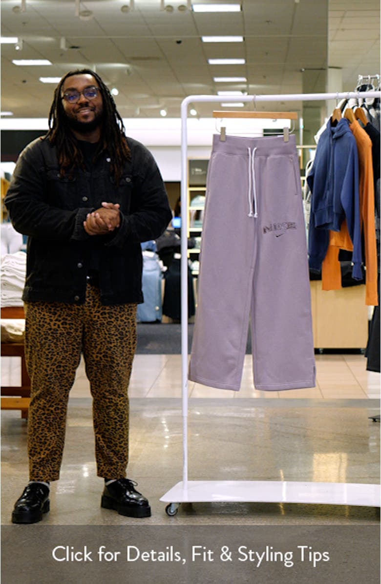 Phoenix High Waist Logo Fleece Sweatpants, sales video thumbnail