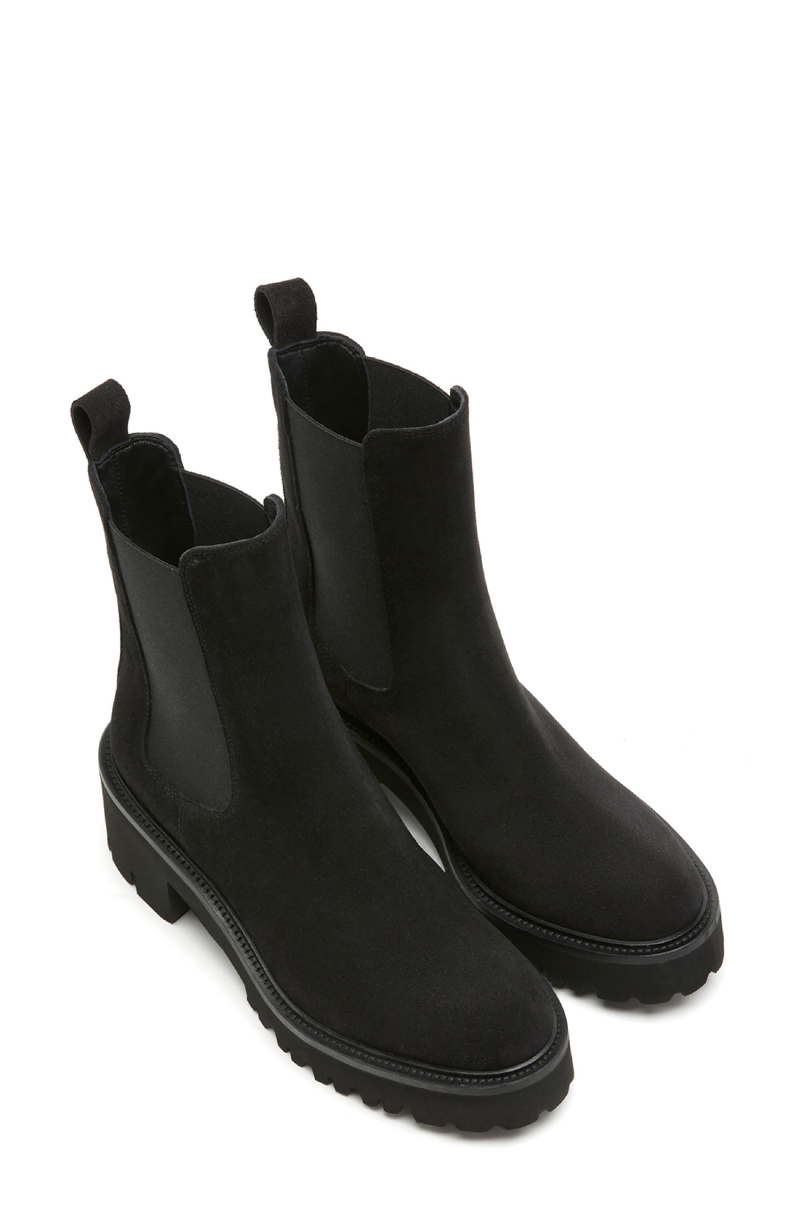 Kiss City Dry™ Waterproof Chelsea Boot, Alternate, color, BLACK SUEDE