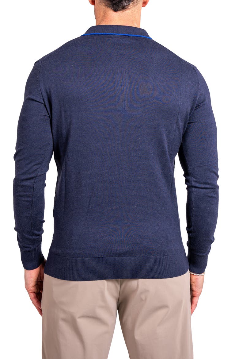 Knitted Passion Quarter Zip Sweater, Alternate, color, BLUE