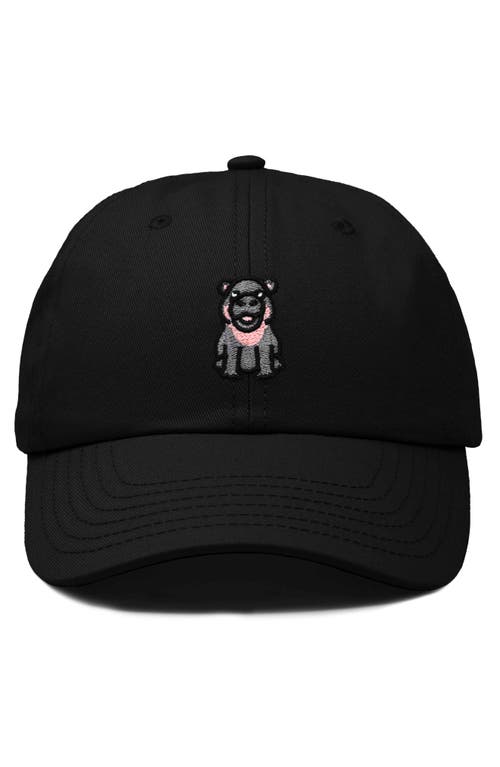 DALIX DALIX HIPPO EMBROIDERED ADJUSTABLE HAT